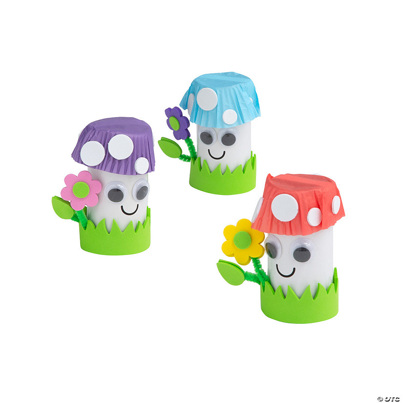 3D Silly Mushroom Craft Kit &amp;#8211; Makes 12 Image