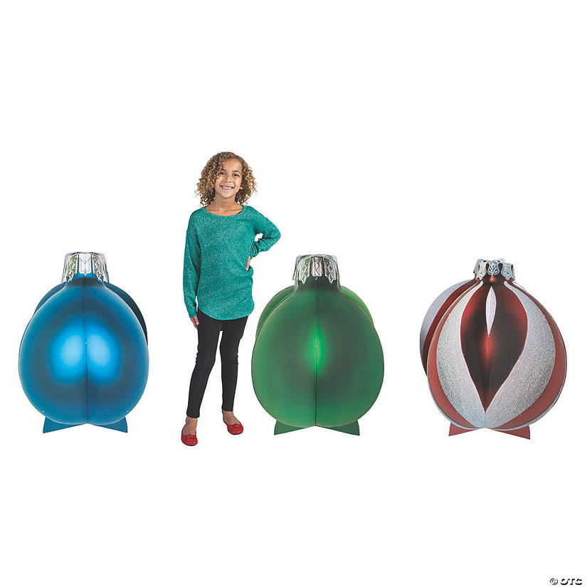 3D Slotted Christmas Ornament Stand-Ups - 3 Pc. Image