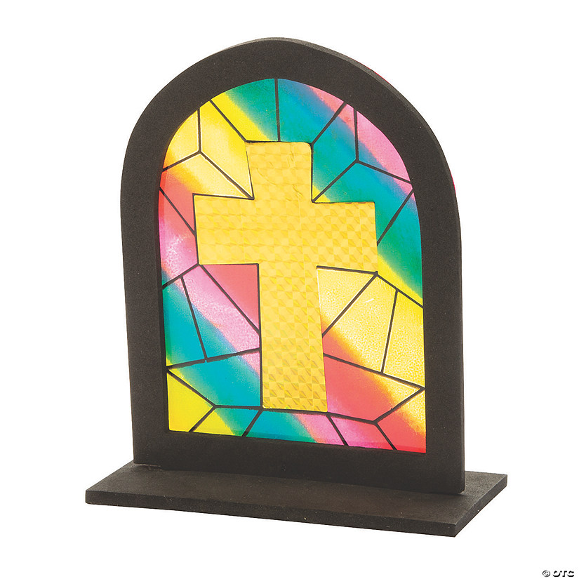3D Stained Glass Window Craft Kit - Makes 12 Image
