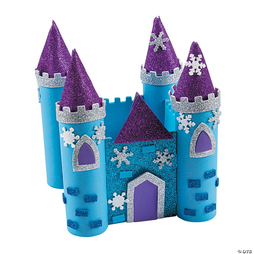 3D Winter Castle Craft Kit - Makes 6 Image
