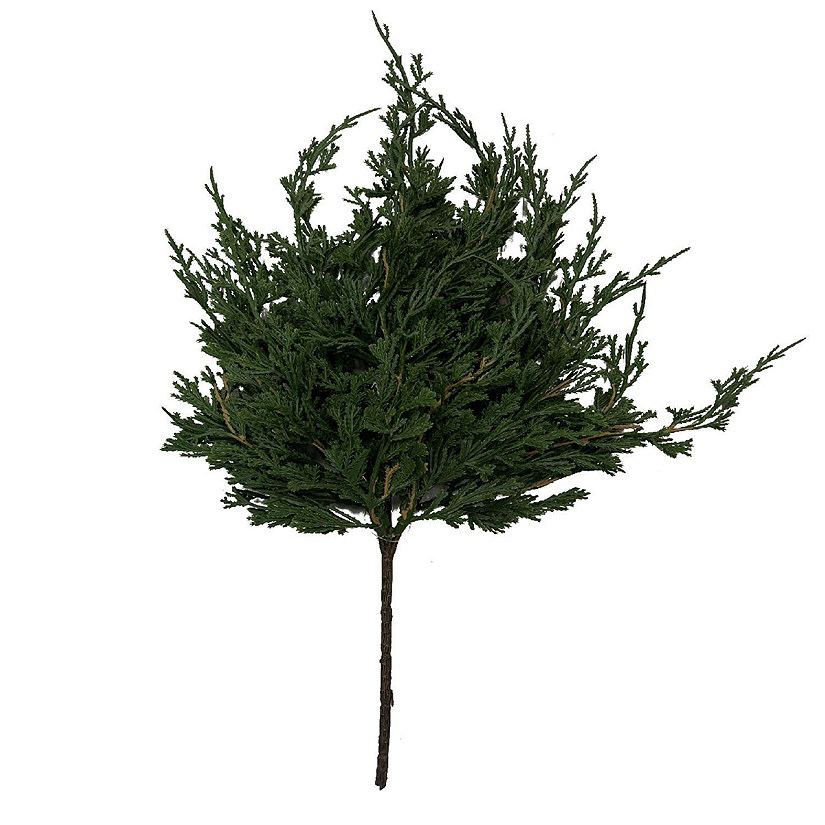 3PC Artificial 18" Soft Cedar Pick &amp;#8211; Lifelike Greenery, Image