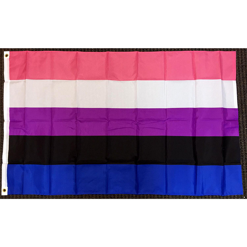 3x5 Gender Fluid Flag Gender Identity LGBT Pride Outdoor Banner Polyester New Image