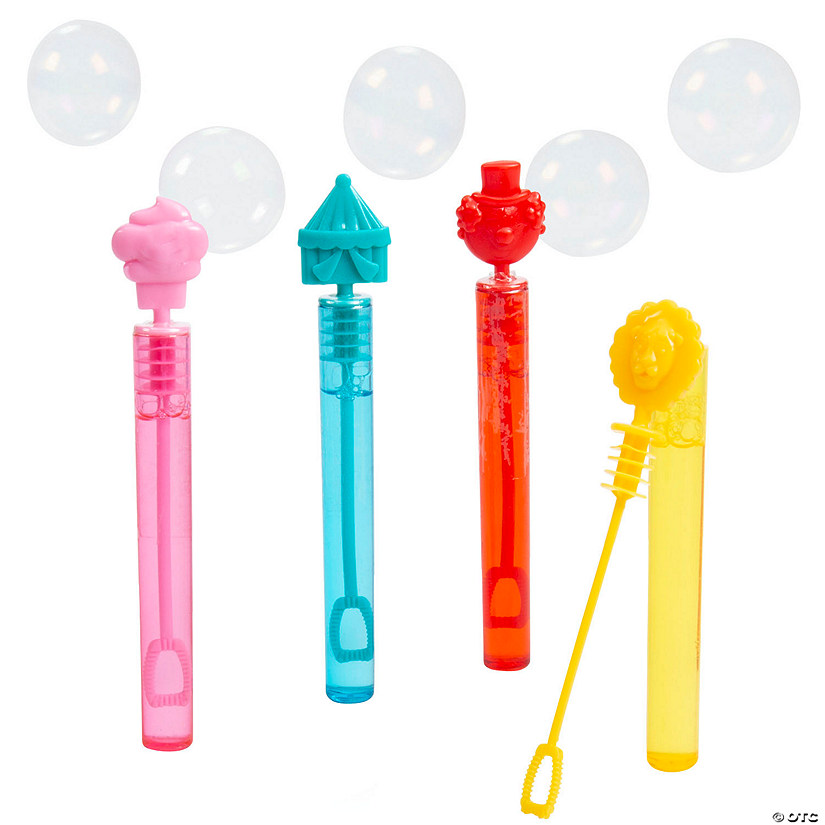 4 1/2" Mini Carnival Bubble Tubes - 24 Pc. Image