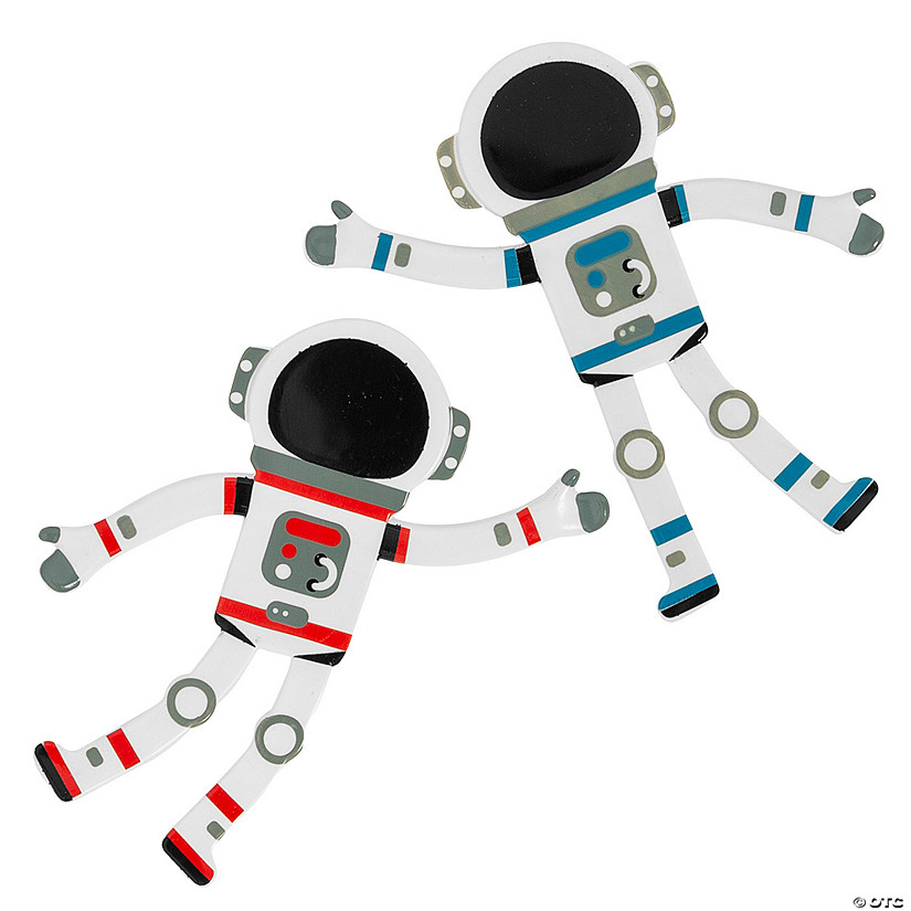 4 1/2" x 4 1/2" Space Astronaut Bendable Character Toys &#8211; 24 Pc. Image