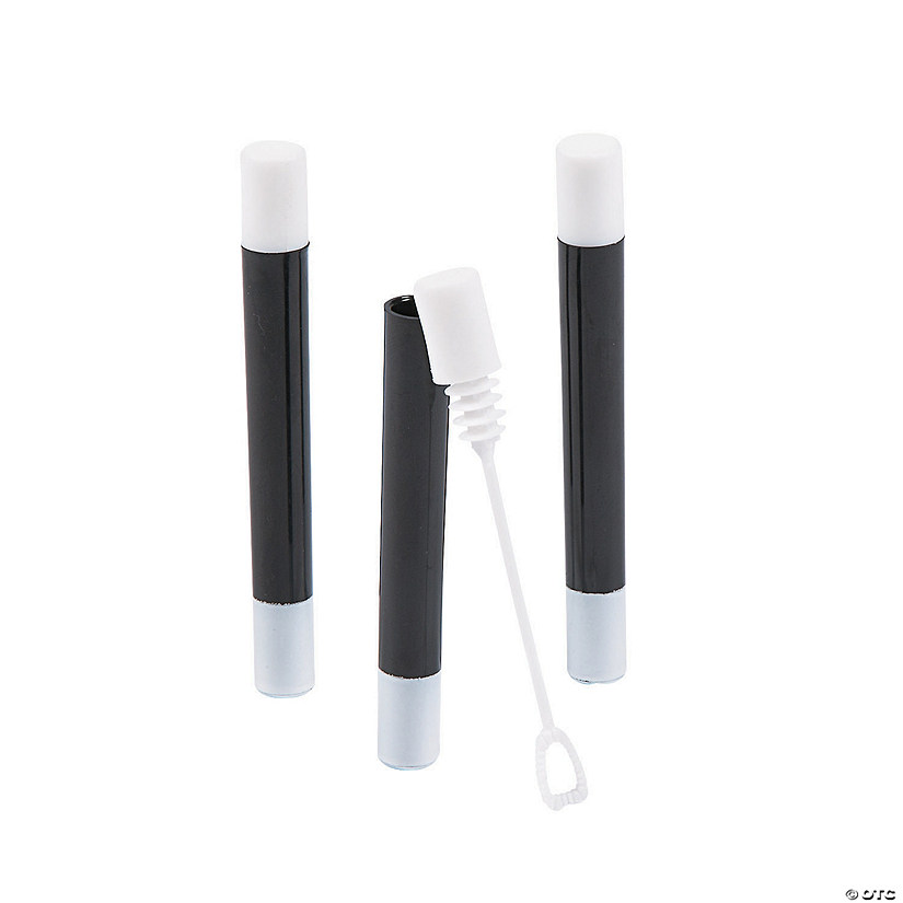 4 1/4" Mini Magic Wand Plastic Bubble Tubes - 24 Pc. Image