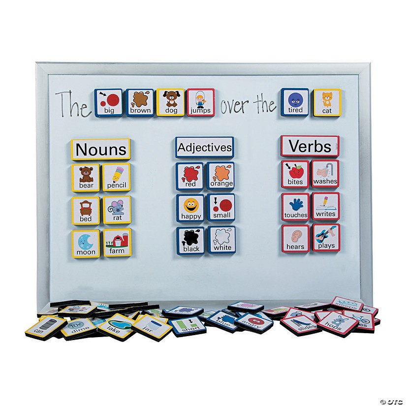 4 1/4" x 1 1/2" Language Sentence Building Foam Magnets - 103 Pc. Image