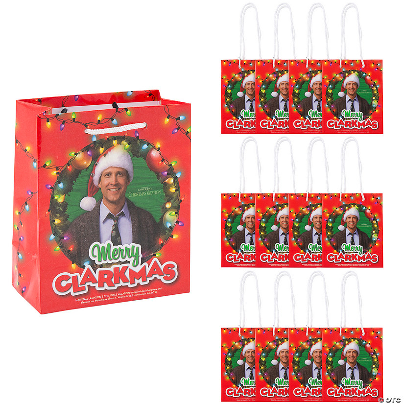 4 1/4" x 2 1/4" x 5 1/2" Small National Lampoon's Christmas Vacation&#8482; Paper Gift Bags - 12 Pc. Image