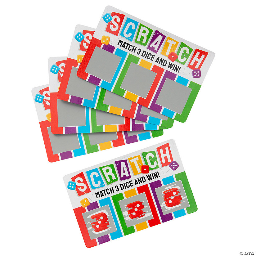 4 1/4" x 2 3/4" Game Night Paper Scratch-Off Tickets - 24 Pc. Image