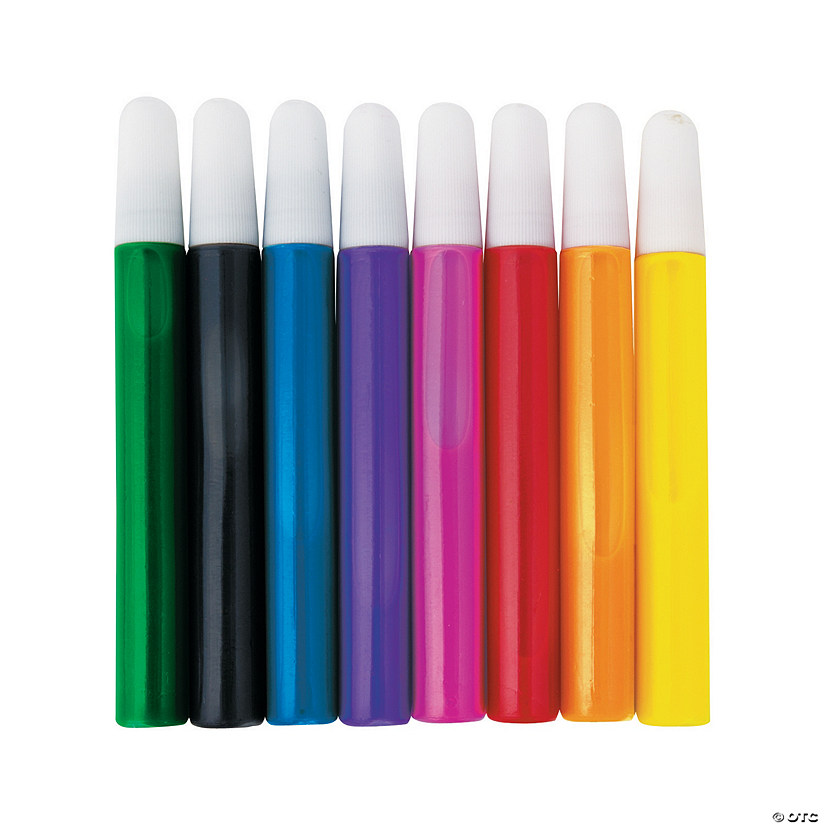 4 3/4" 8-Color Suncatcher Paint Plastic Pen Set - 24 Pc. Image