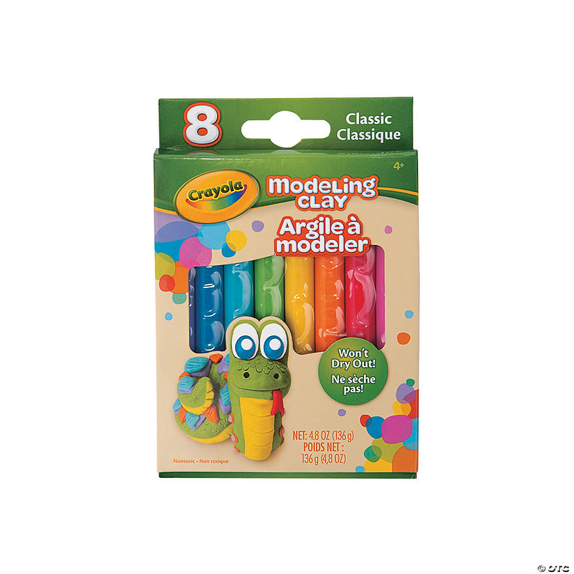 4 3/4" Crayola&#174; Modeling Clay Classic Color Assortment - 8 Pc. Image