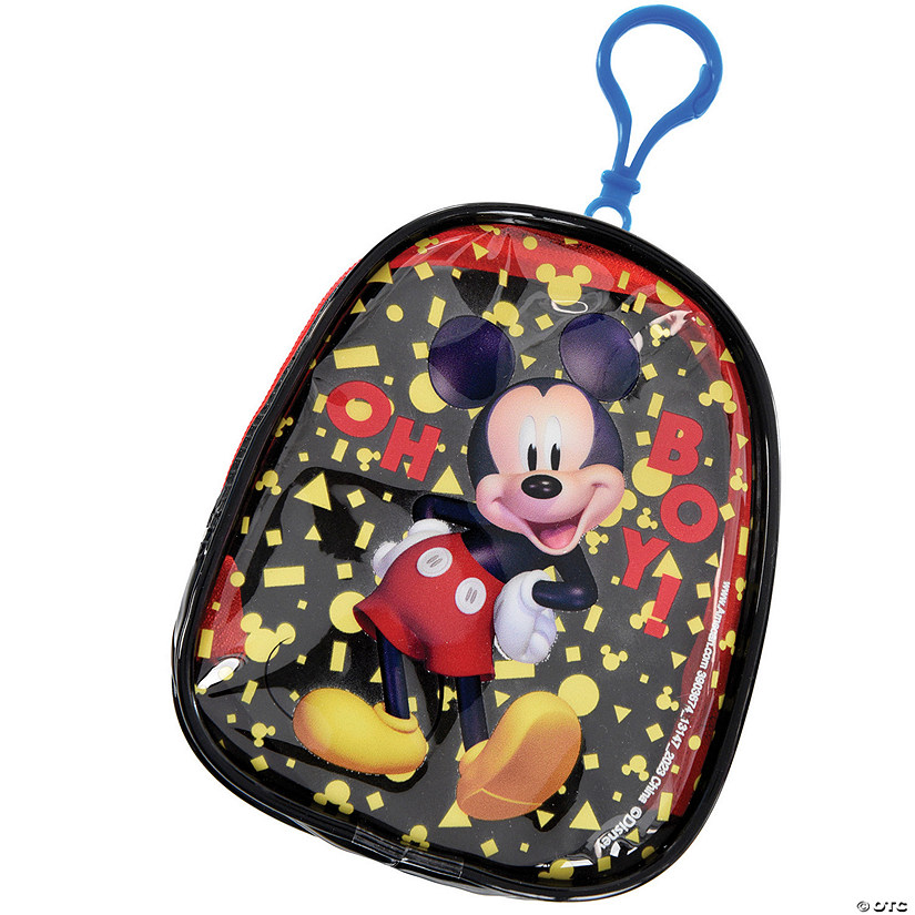4 3/4" Disney's Mickey Mouse Oh Boy Plastic Backpack Clip Image
