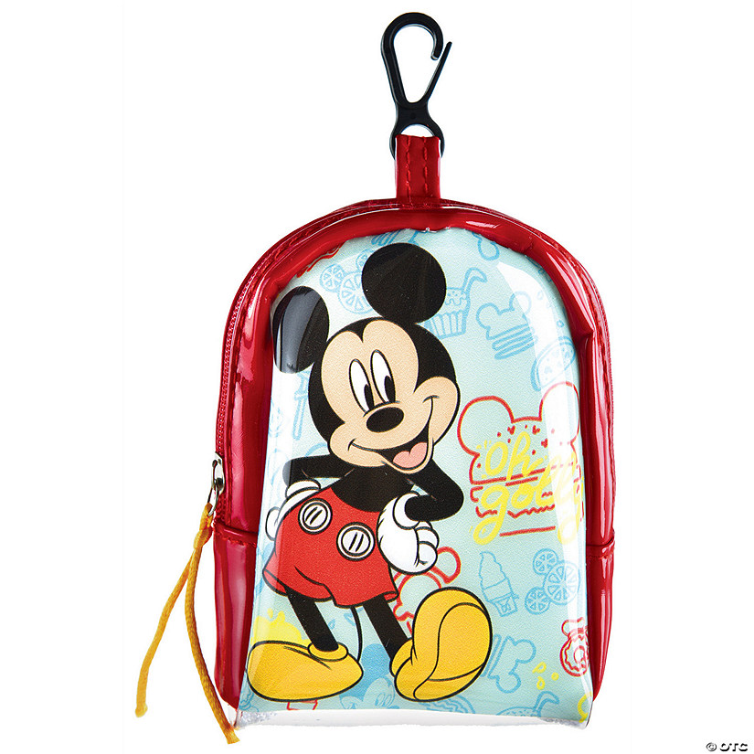 4 3/4" Disney's Mickey Mouse Oh Golly Plastic Backpack Clip Image