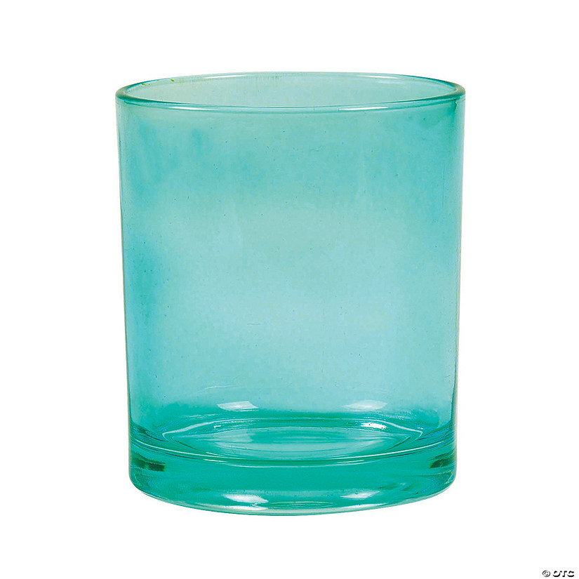 4' Bright Teal Cylinder Vases - 6 Pc. Image