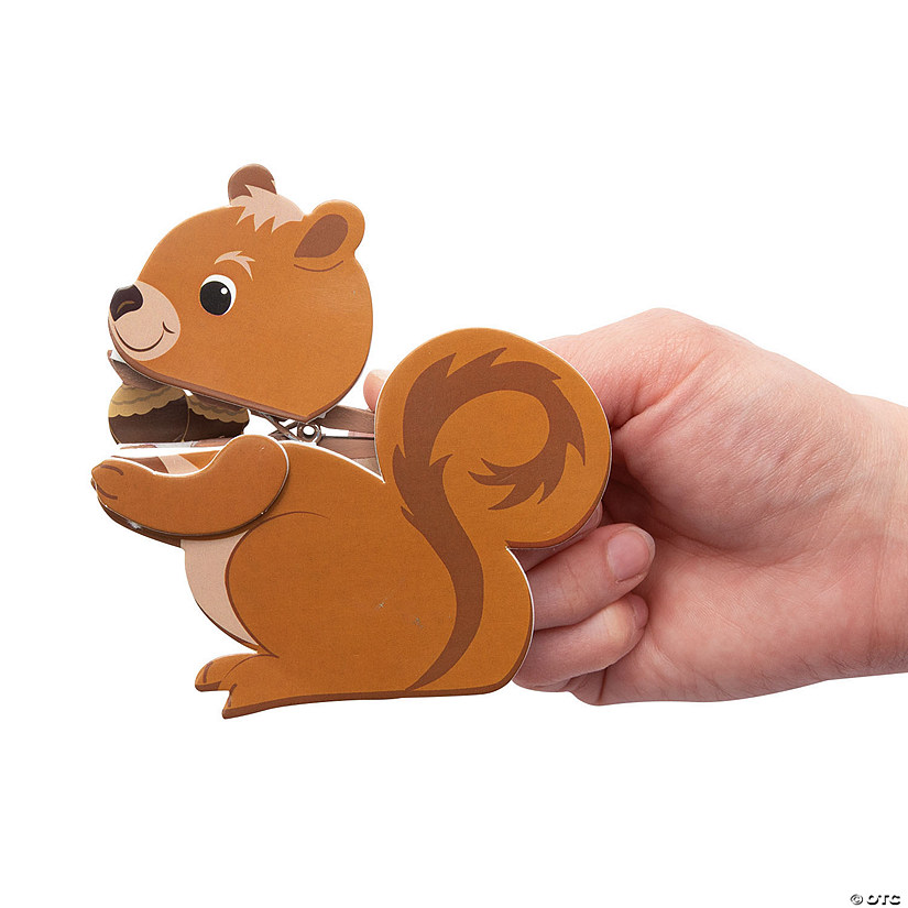 4" Brown Squirrel Chomper Clothespin & Foam Craft Kit - Makes 12 Image