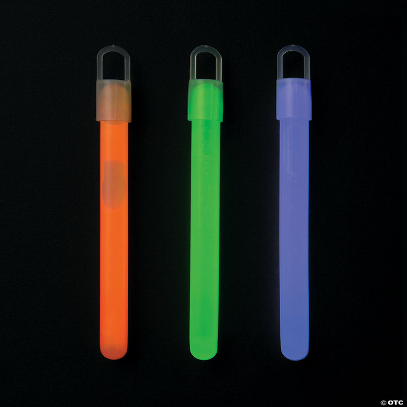 4" Bulk 50 Pc. Halloween Green, Orange & Purple Plastic Glow Sticks Image