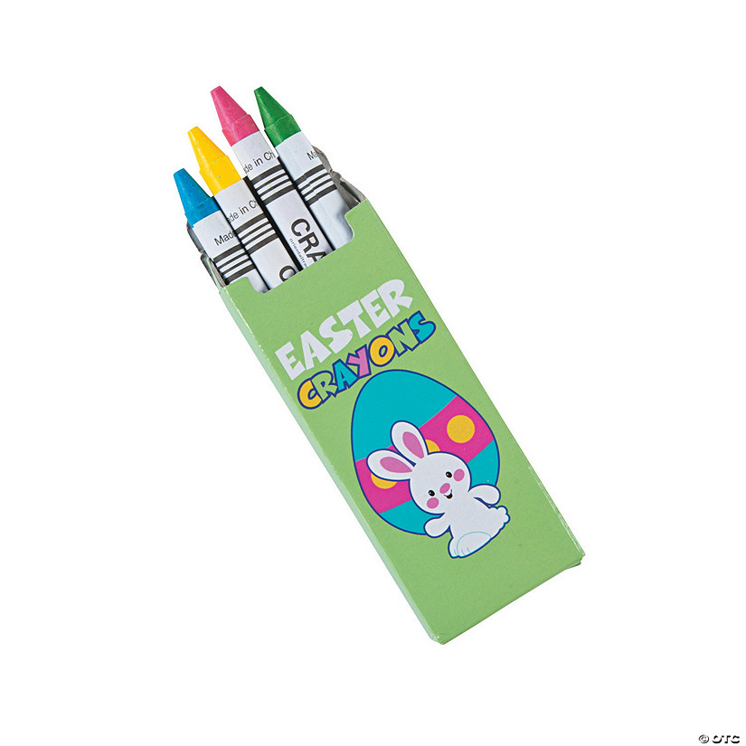 4Color Easter Pastel Crayons 24 Boxes Oriental Trading