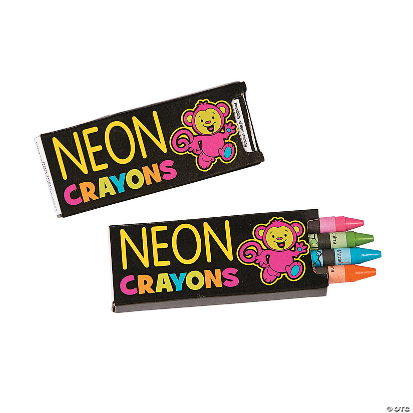 4Color Neon Crayons 24 Boxes Discontinued