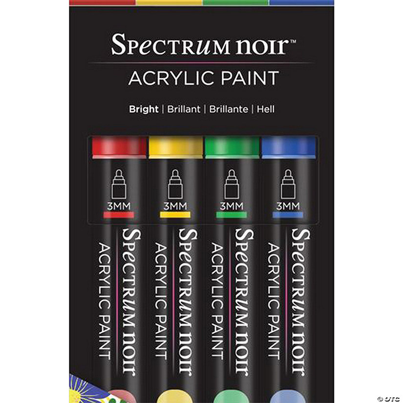 4-Color Spectrum Noir&#8482; Bright Acrylic Paint Marker Set Image