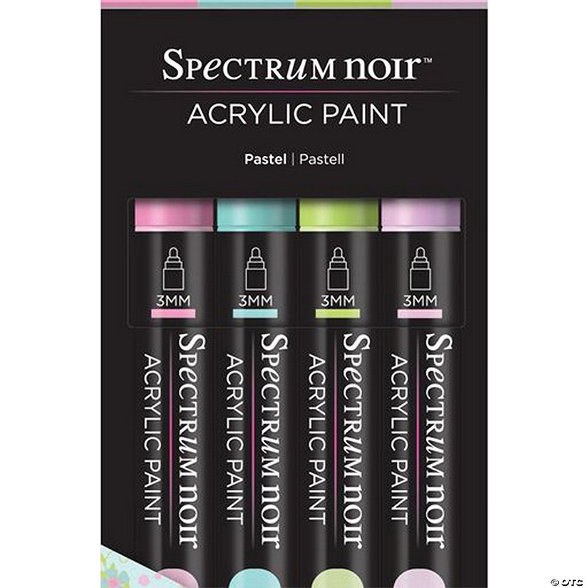 4-Color Spectrum Noir&#8482; Pastel Acrylic Paint Marker Set Image