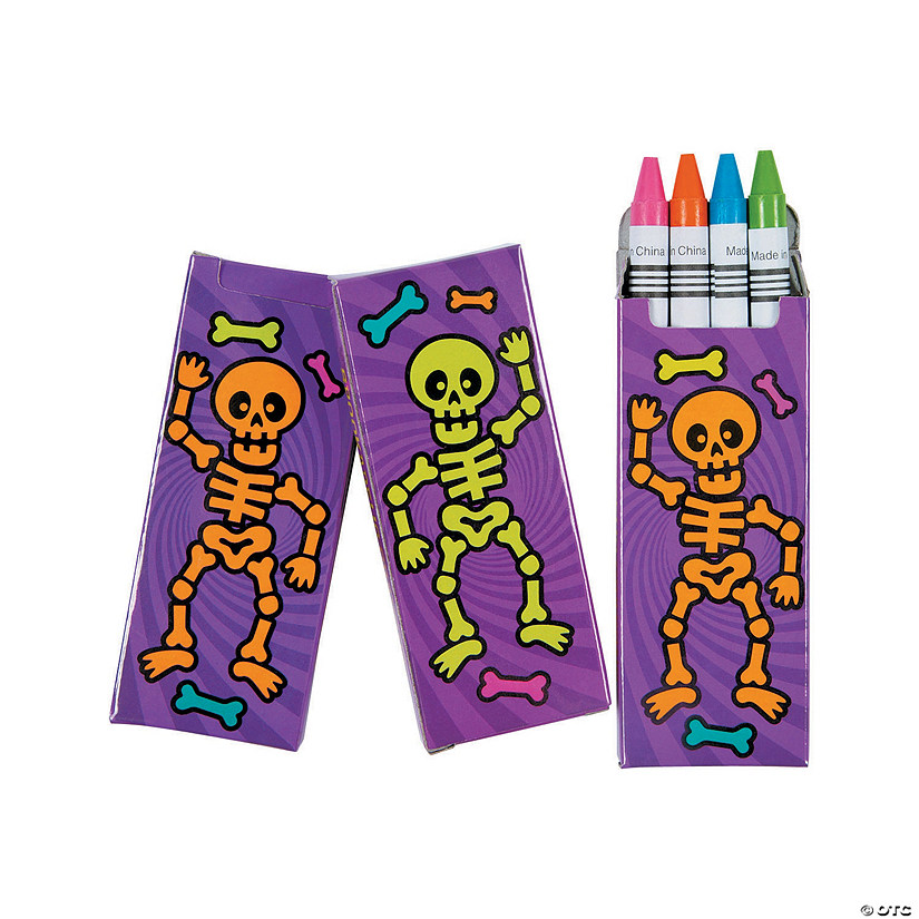 4-Color Spookadelic Crayons - 24 Boxes Image