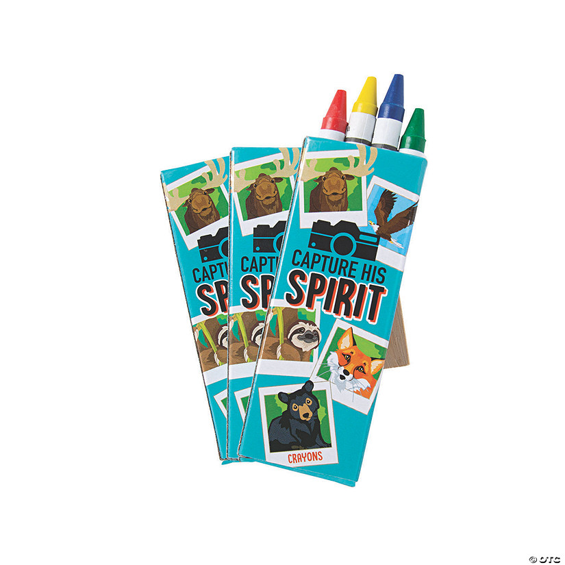 4-Color Wild Encounters VBS Crayons - 12 Boxes Image