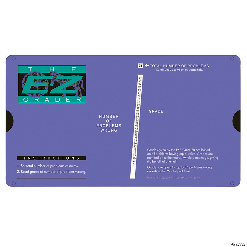  4 Ea E Z Grader Purple Score Up Oriental Trading