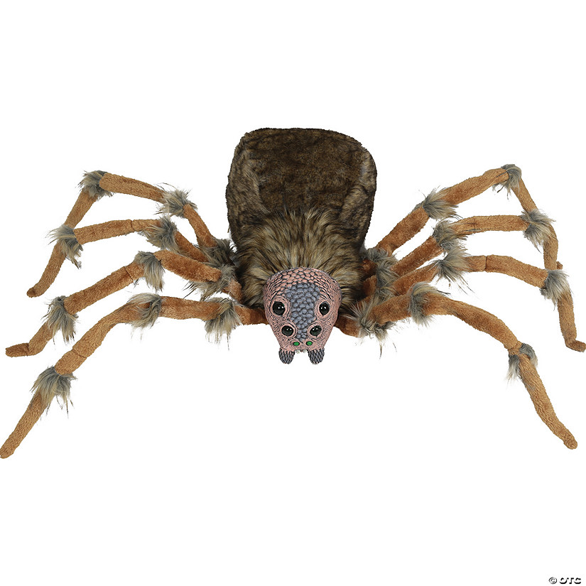 4 Ft. 5" Deluxe Light-Up Furry Wolf Spider Halloween Decoration Image