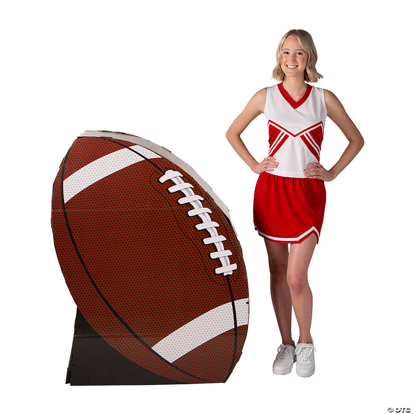 4 Ft. Football 3D Cardboard Cutout Stand-Up Image