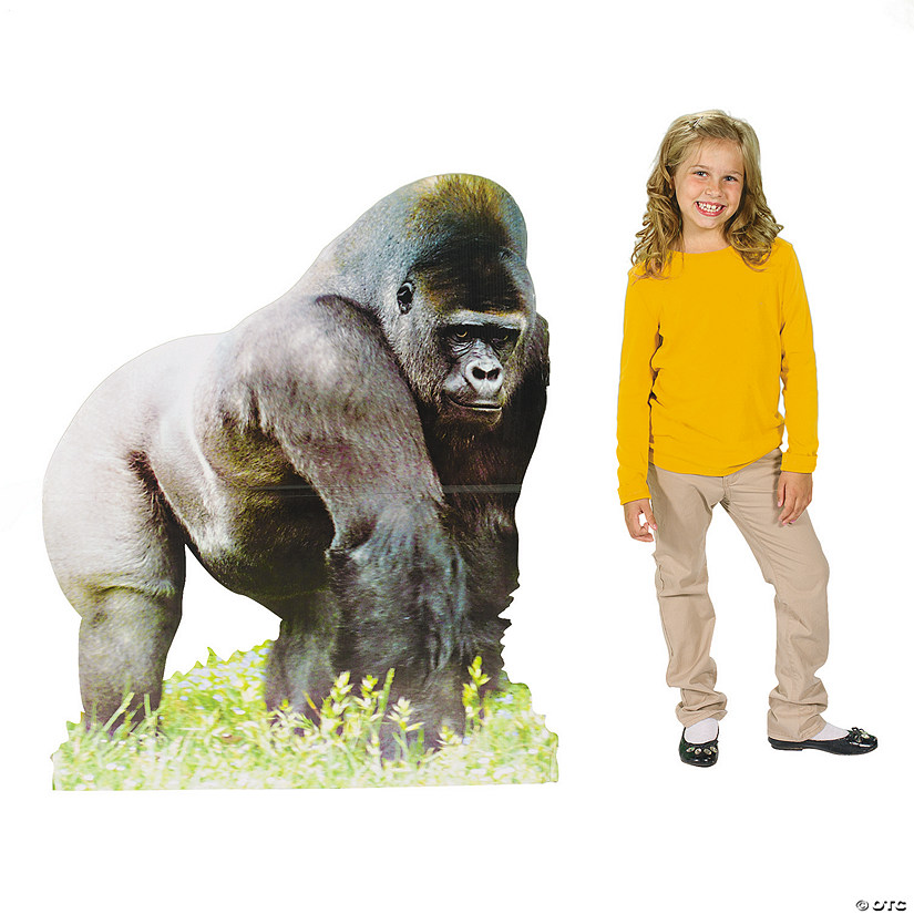 4 Ft. Safari Gorilla Cardboard Cutout Stand-Up Image