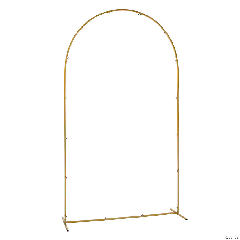 4 ft. x 7 ft. Arch Frame Goldtone Metal Frame Image