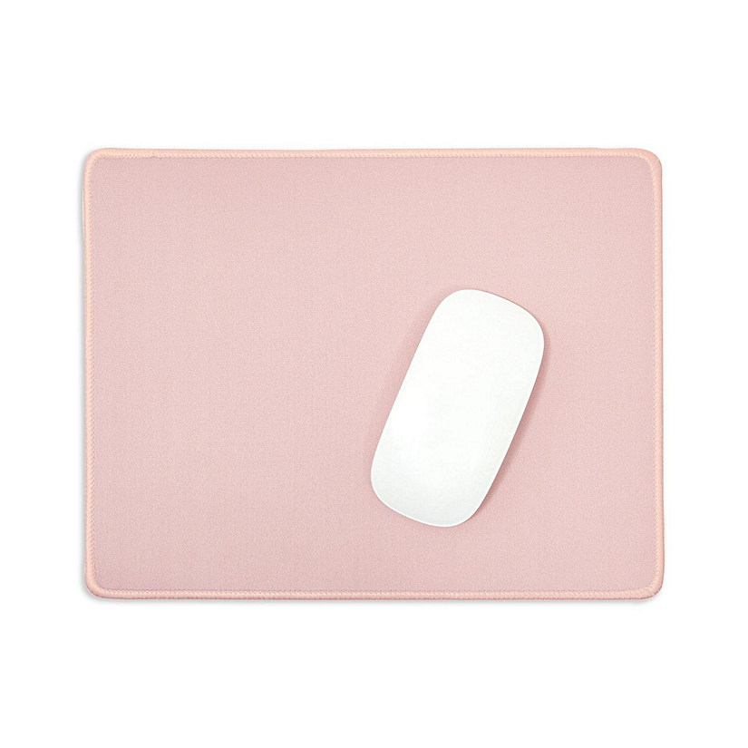 4 Pack Computer Mouse Pad Mousepad with Stitched Edges, Rose Gold 11" x 8.7" Image