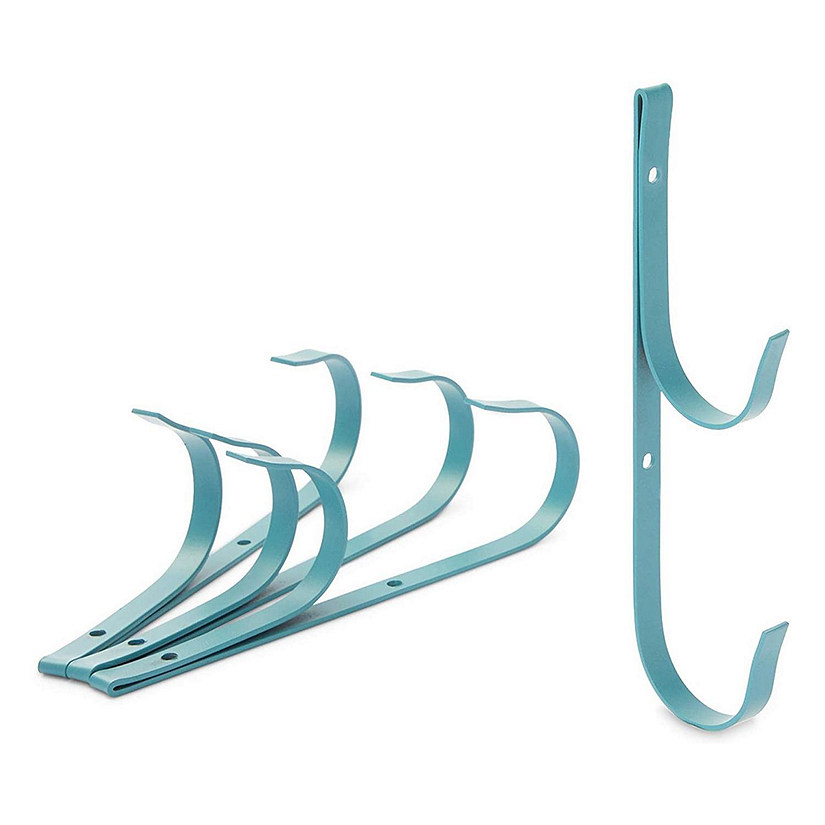 4 Pack Pole Hangers Pools, Lightweight Garden Tools , Blue, 8.25" Image