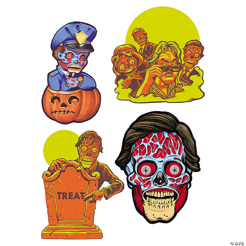 4 Pc. They Live&amp;#8482; Collection Series 1 Cutout Wall Decorations Image