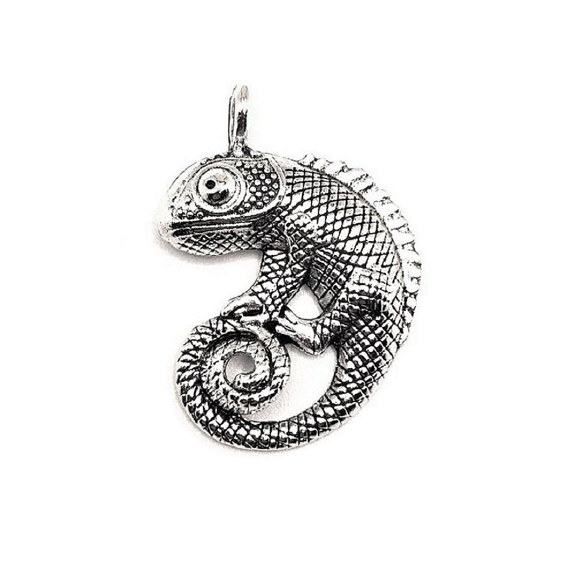 4 Pcs Chameleon Pendant Charms Image