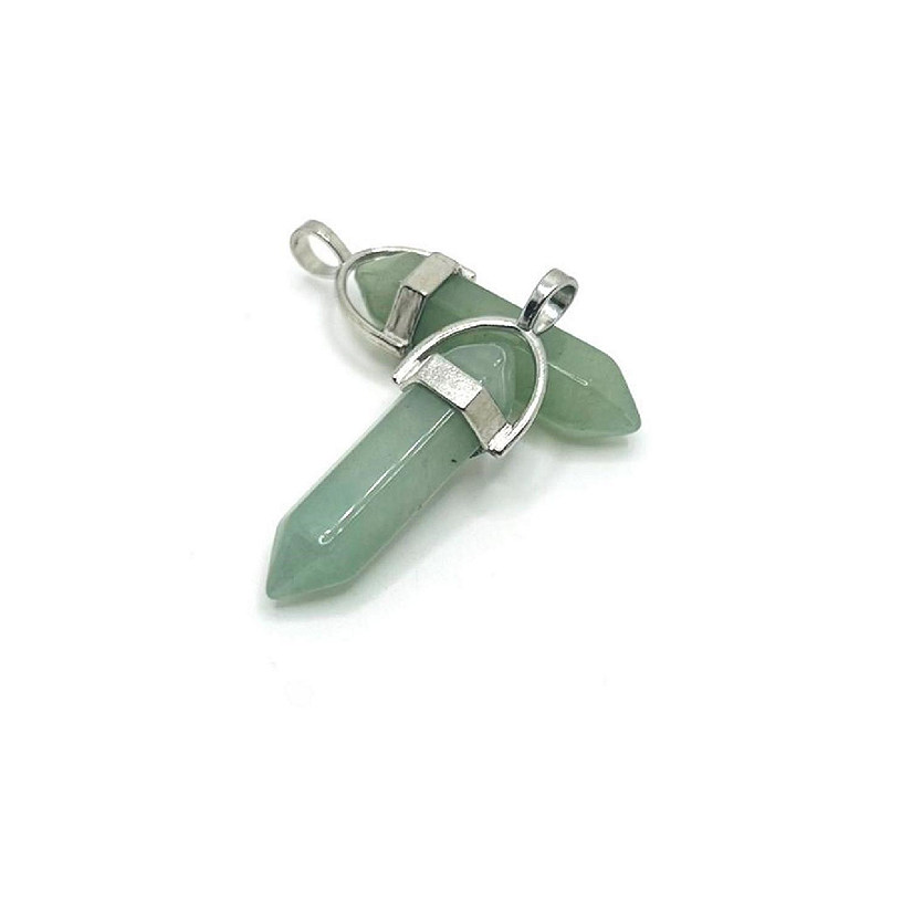 4 Pcs Green Quartz Pendants Image