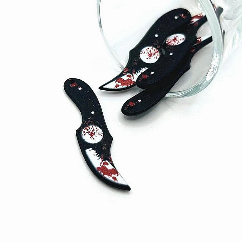 4 Pcs Halloween Knife Pendants Image
