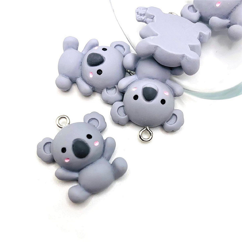 4 Pcs Koala Bear Charms Image