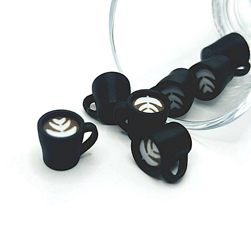4 Pcs Latte Coffee Cup Charms Image