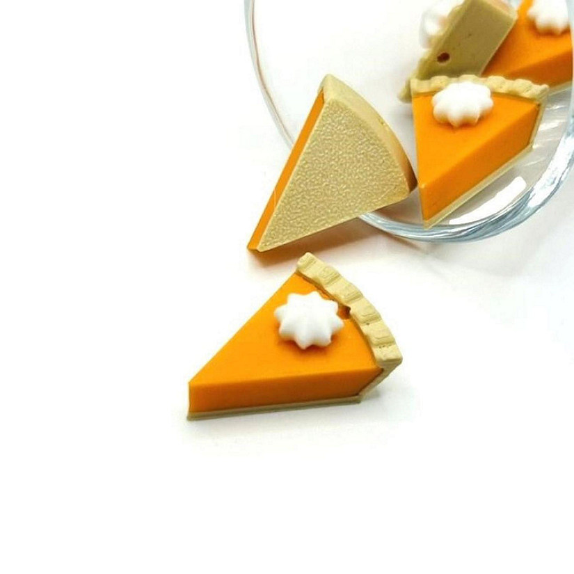 4 Pcs Pumpkin Pie Charms Image