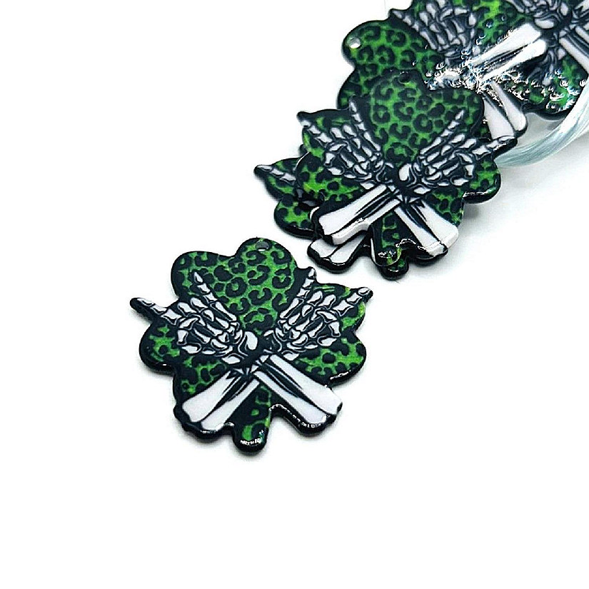 4 Pcs Punk St. Patrick's Day Skeletons Image