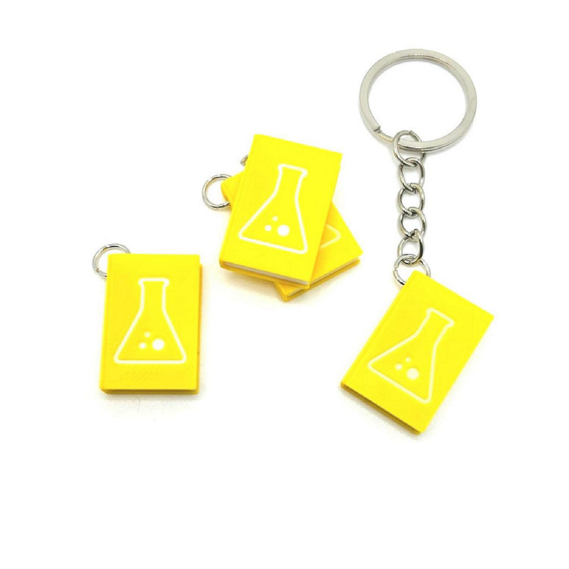4 Pcs Science Teacher Book Keychains Image