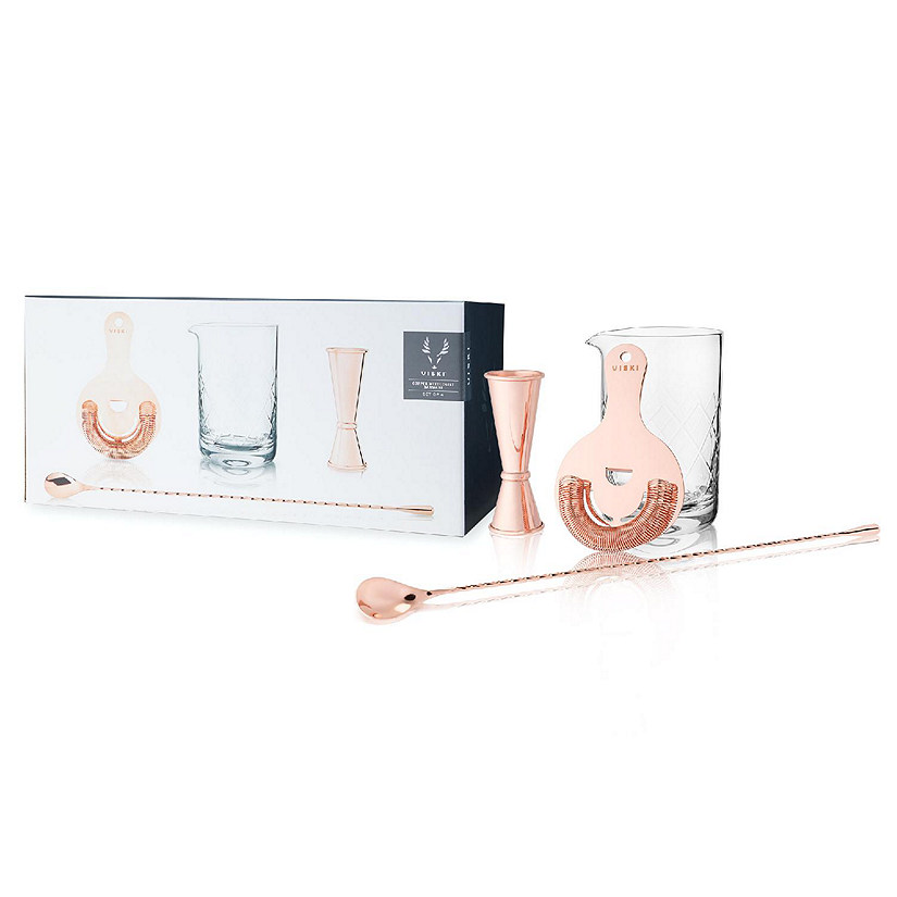 4-Piece Copper Mixologist Barware Set Image