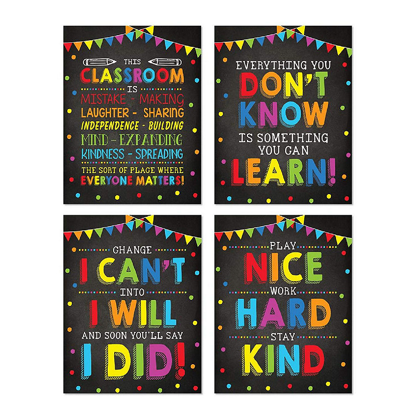 4 Play Nice Work Hard Stay Kind 8.5x11in Image