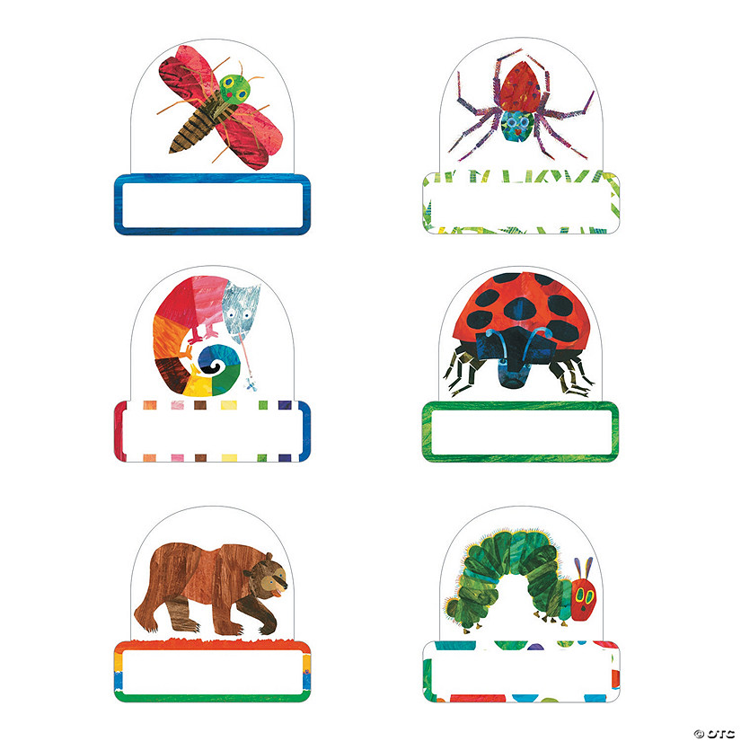 4" World of Eric Carle Small Cardstock Name Cutouts - 48 Pc. Image