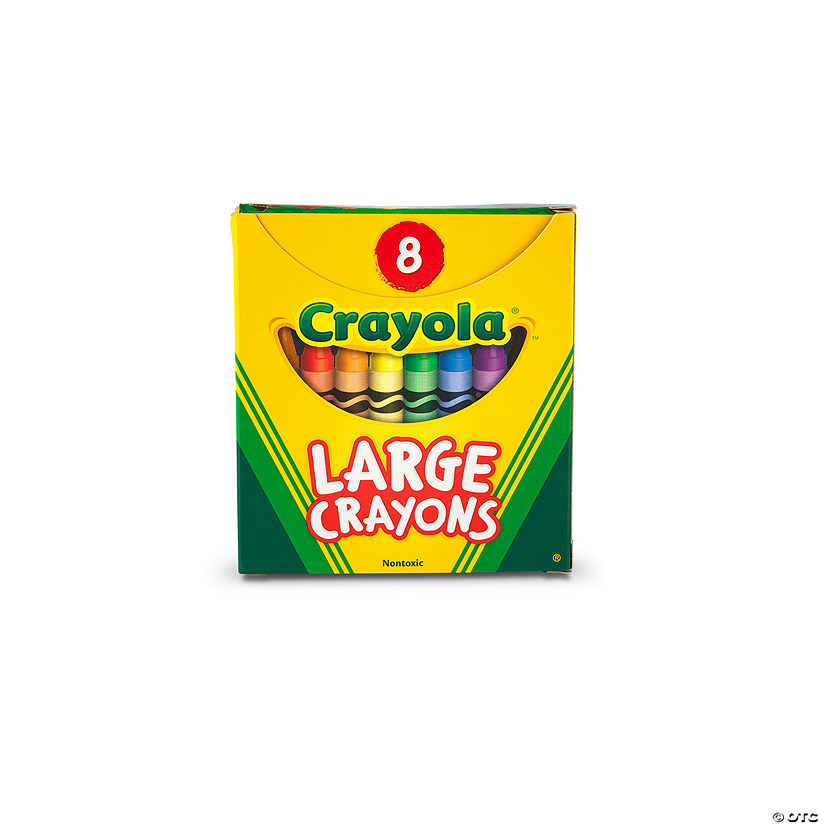 4" x 1/2" 8-Color Crayola<sup>&#174;</sup> Large Crayons Art Supply Pack Image