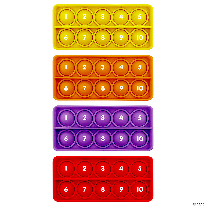 4" x 2" Junior Learning<sup>&amp;#174;</sup> Ten Frames Pop and Learn!&amp;#8482; Bubble Boards &amp;#8211; 4 Pc. Image