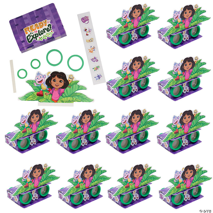4" x 4" Dora the Explorer&amp;#8482; Binoculars Craft Kits - Makes 12 Image