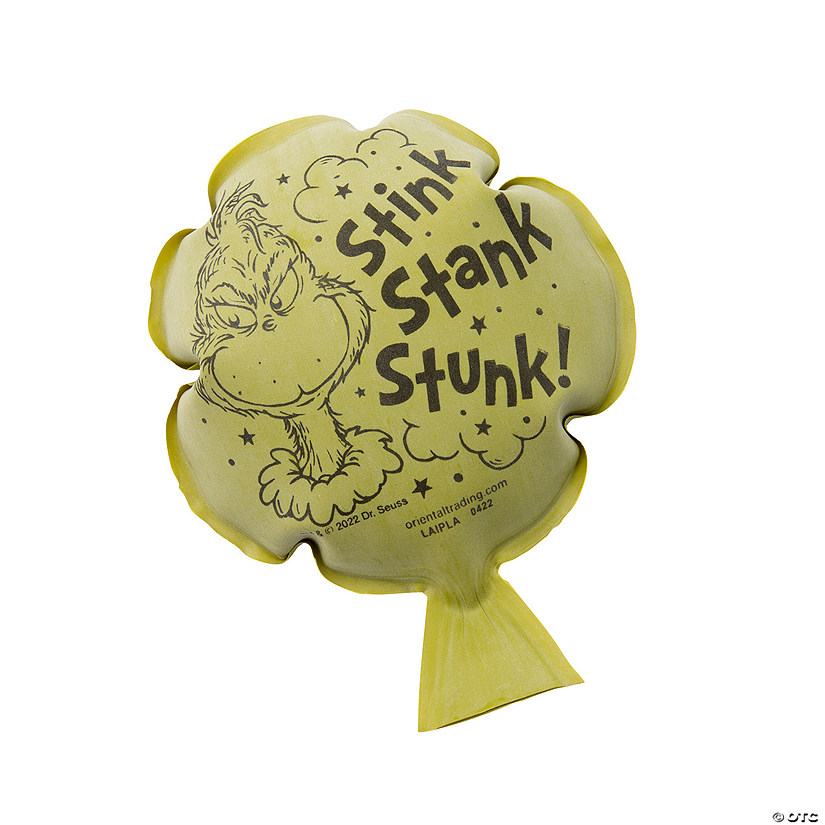 4" x 5 1/2" Mini Dr. Seuss&#8482; The Grinch Rubber Whoopee Cushions - 12 Pc. Image