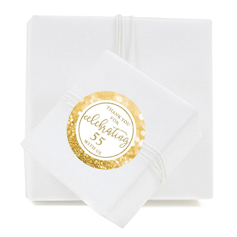 40 Glitzy Gold Thank You/55 with Us Image