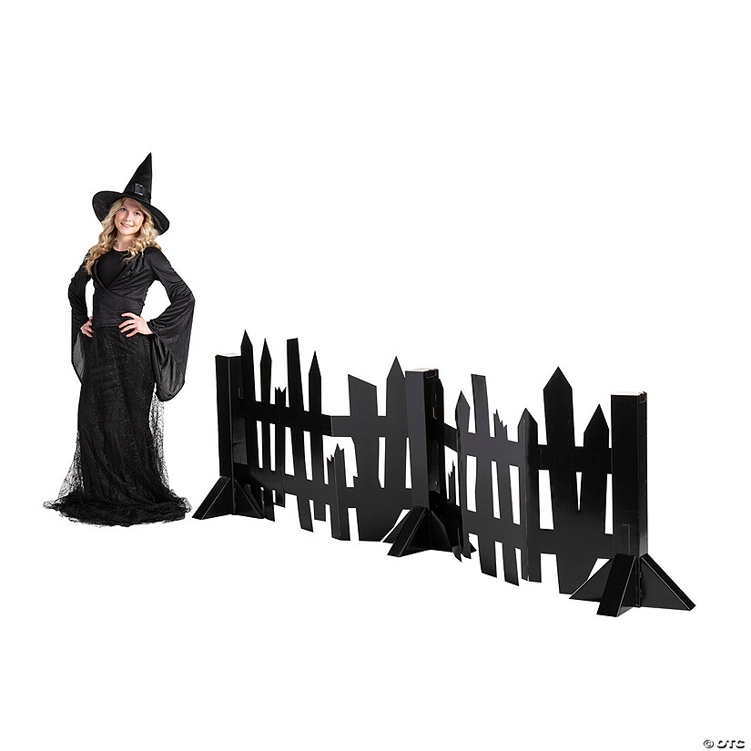 40" Halloween Creepy Fence Cardboard Cutout Stand-Up Image